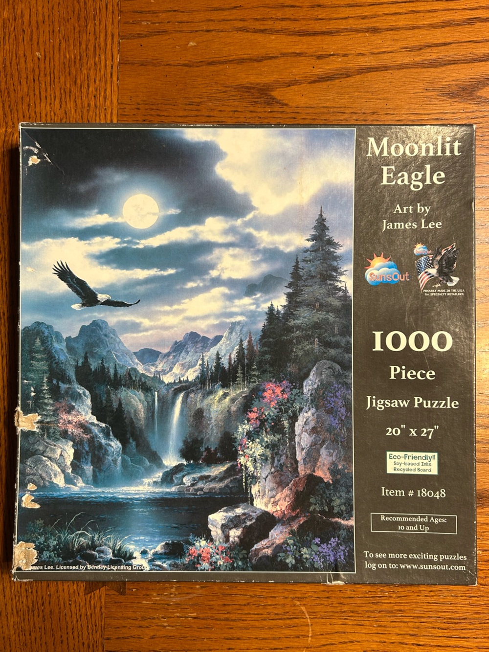 Moonlit Eagle 1000-Piece Jigsaw Puzzle by SunsOut